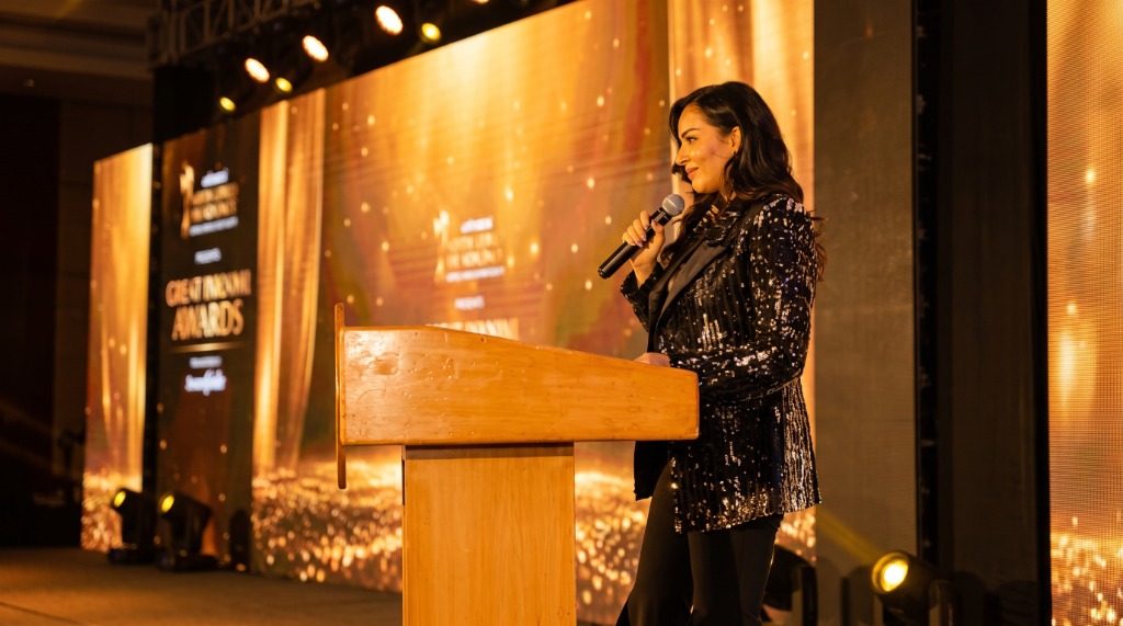 Rana Arafa hosting gala awards