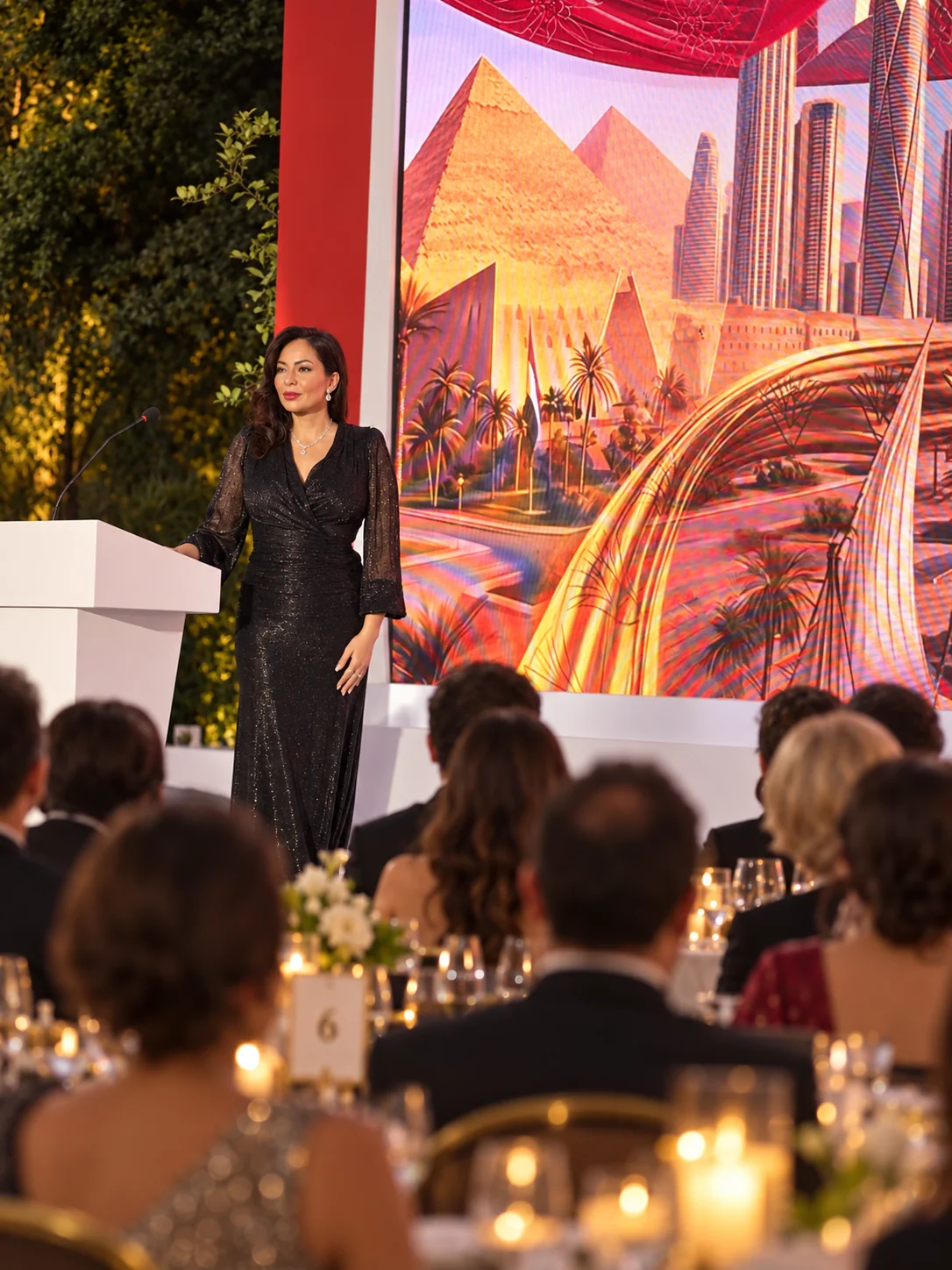 Rana Arafa live stage authority and Master of Ceremonies across 250+ conferences